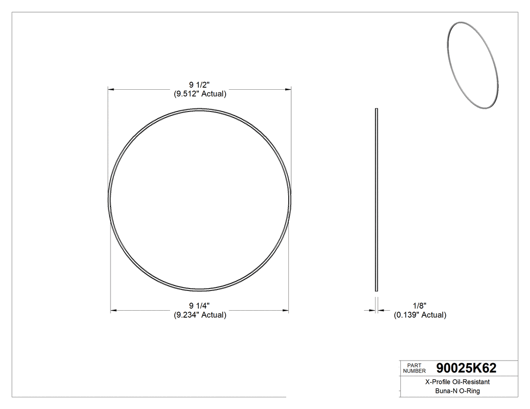 Technical drawing - 90025K62